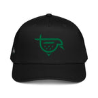 Embroidered Snapback Cap with Birdie Blessed Side Text