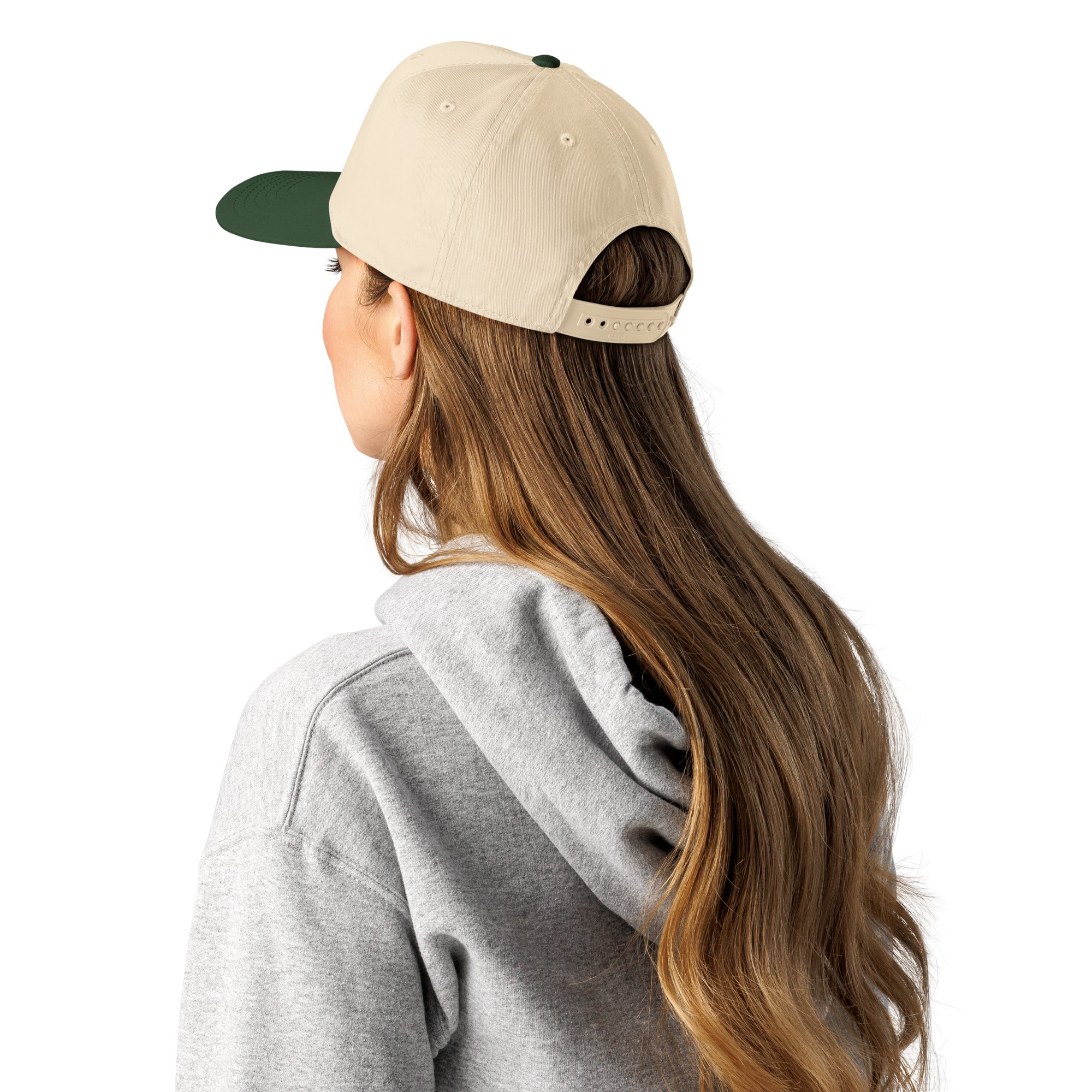 Faith Over Fear 3D Cap | Natural/Dark Green 5-Panel Hat