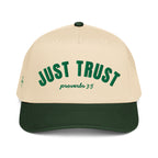 Just Trust Proverbs 3:5 Women's Hat | Green 5-Panel with Side Logo