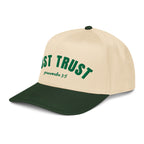 Just Trust Proverbs 3:5 Women's Hat | Green 5-Panel with Side Logo