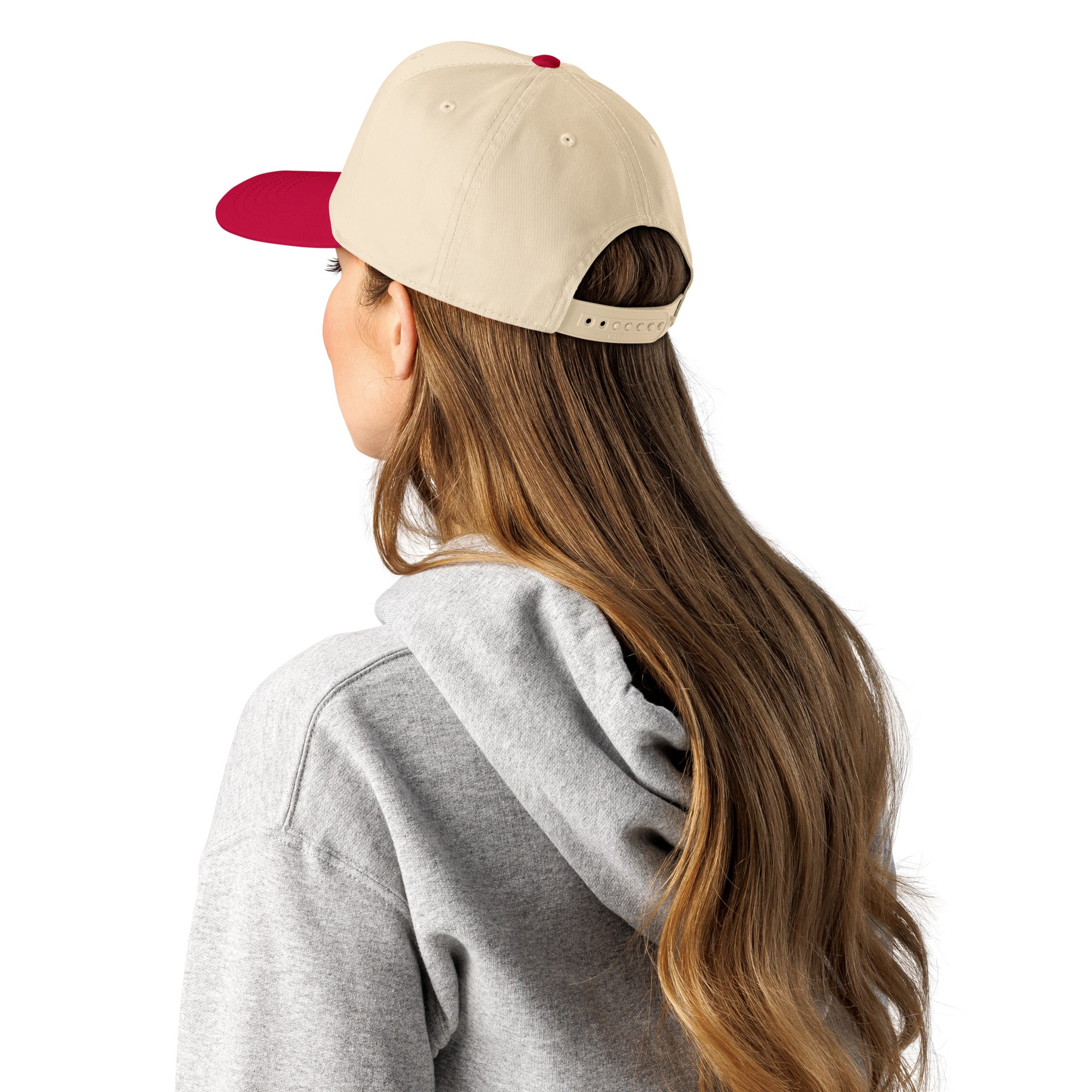 Always Pray & Be Grateful Cap | Natural/Red 5-Panel Hat