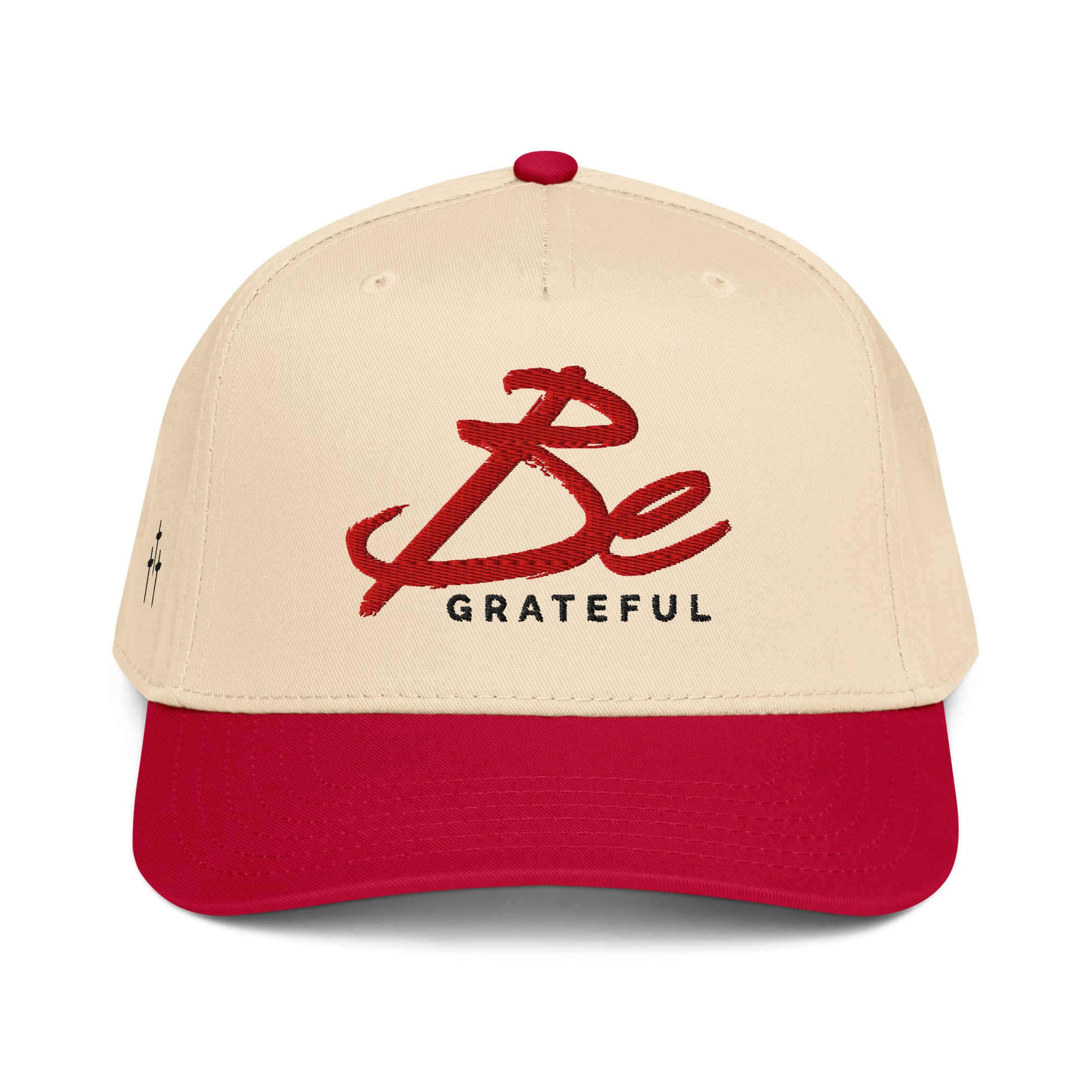 Be Grateful Baseball Cap | 5-Panel Hat with 3 Crosses Side Logo