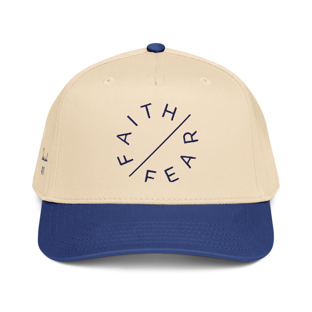 Faith Over Fear Embroidered Snapback Cap