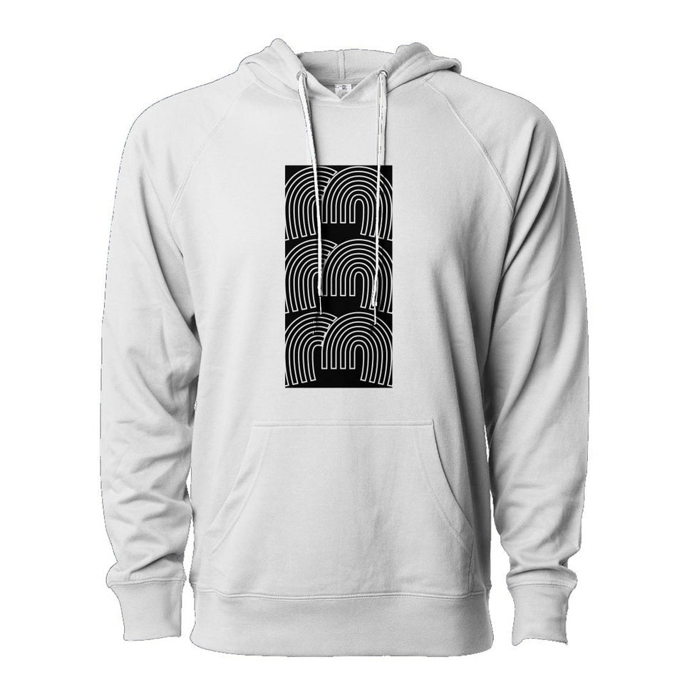 Men Pullover Hoodie with 333 Front Text Print Long Sleeve