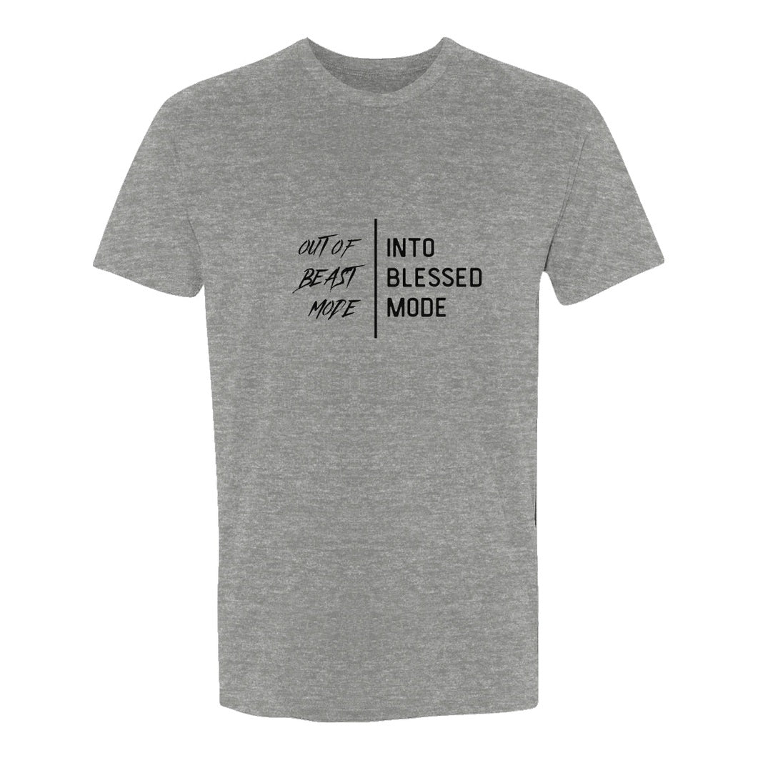 Men's Sueded T-Shirt - Beast Mode - Blessed Mode P