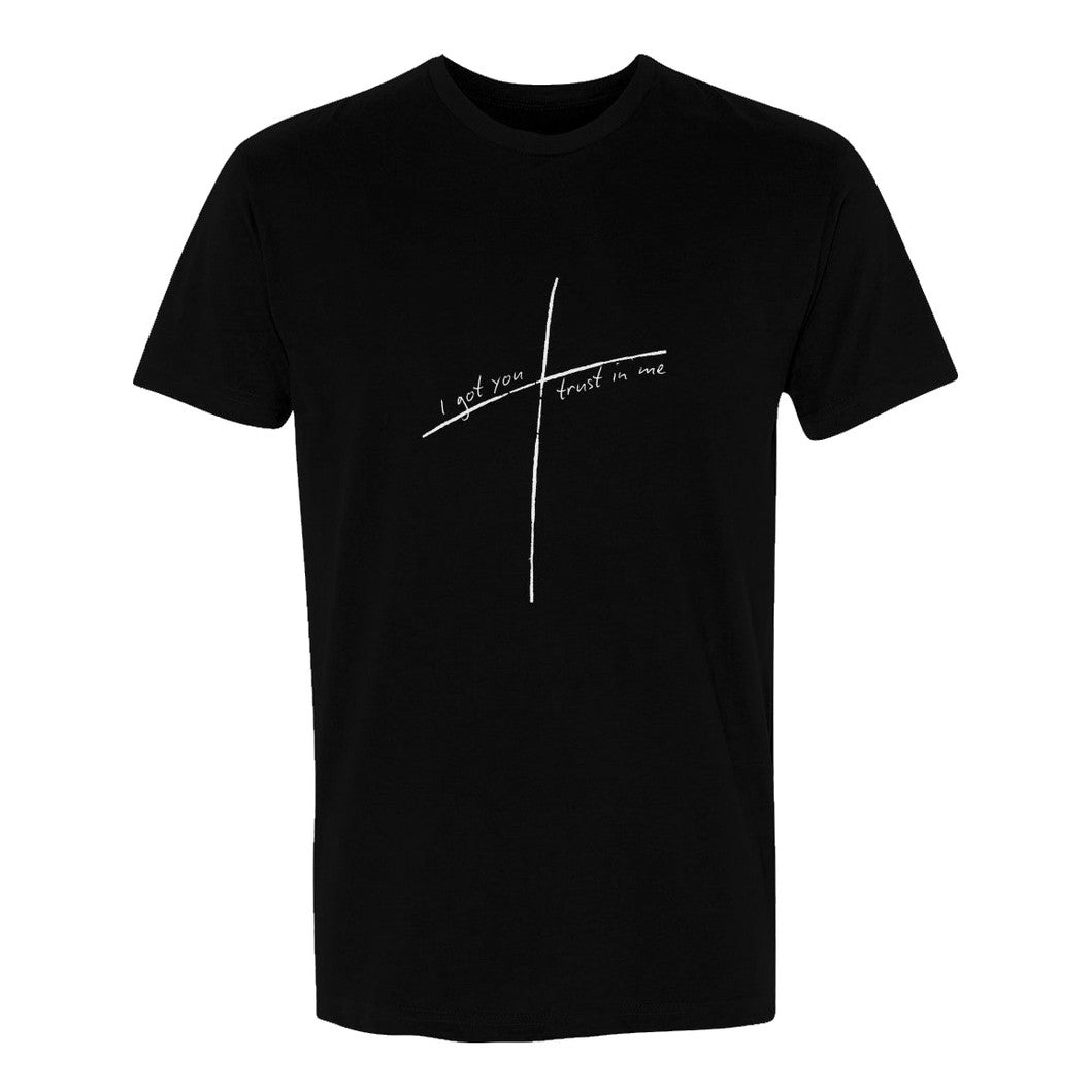 Men's Sueded T-Shirt - I Got You Trust in Me Print