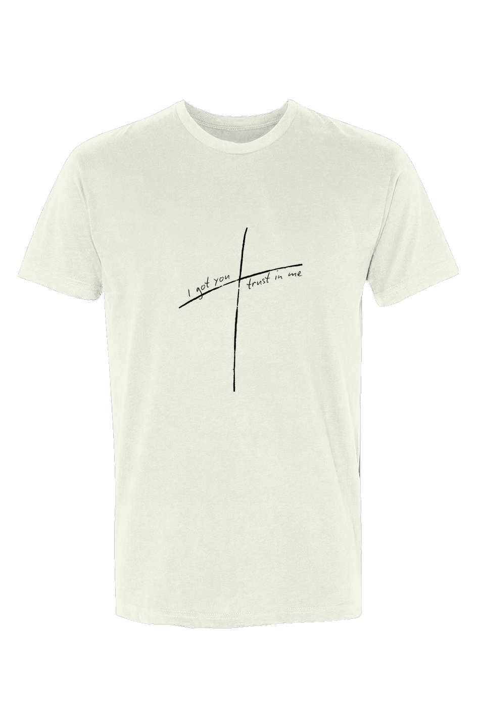 Men's Sueded T-Shirt - I Got You Trust in Me Print