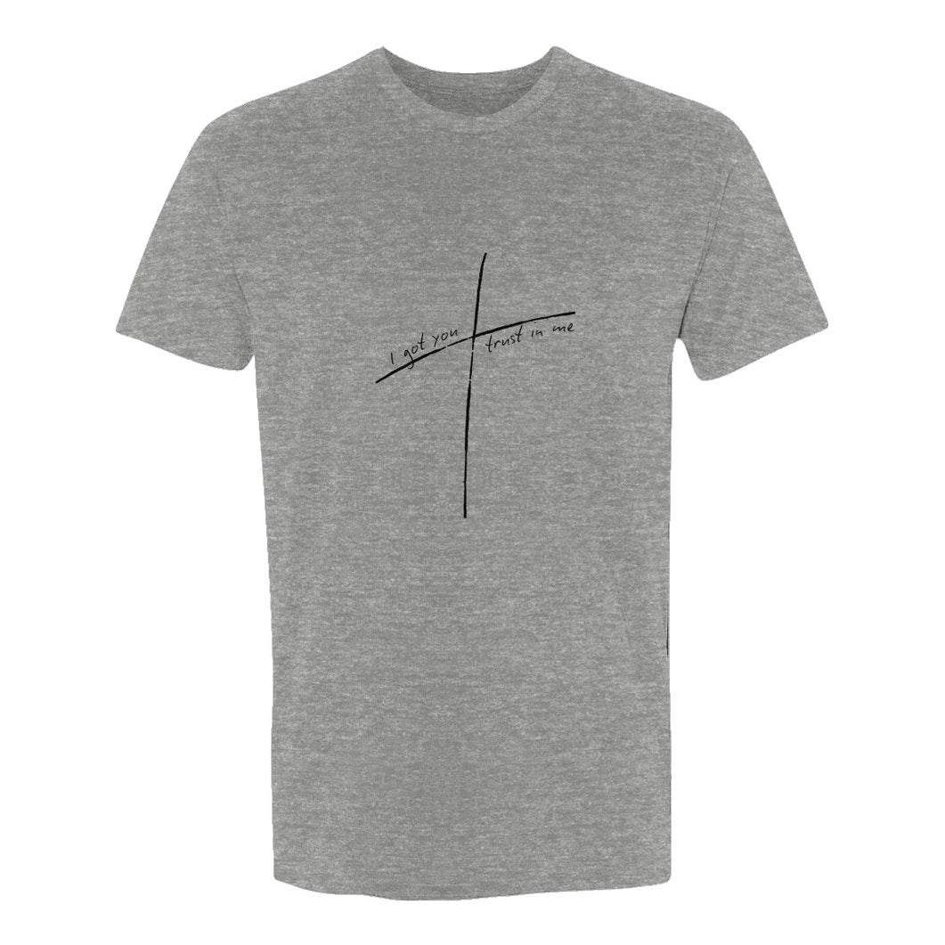 Men's Sueded T-Shirt - I Got You Trust in Me Print