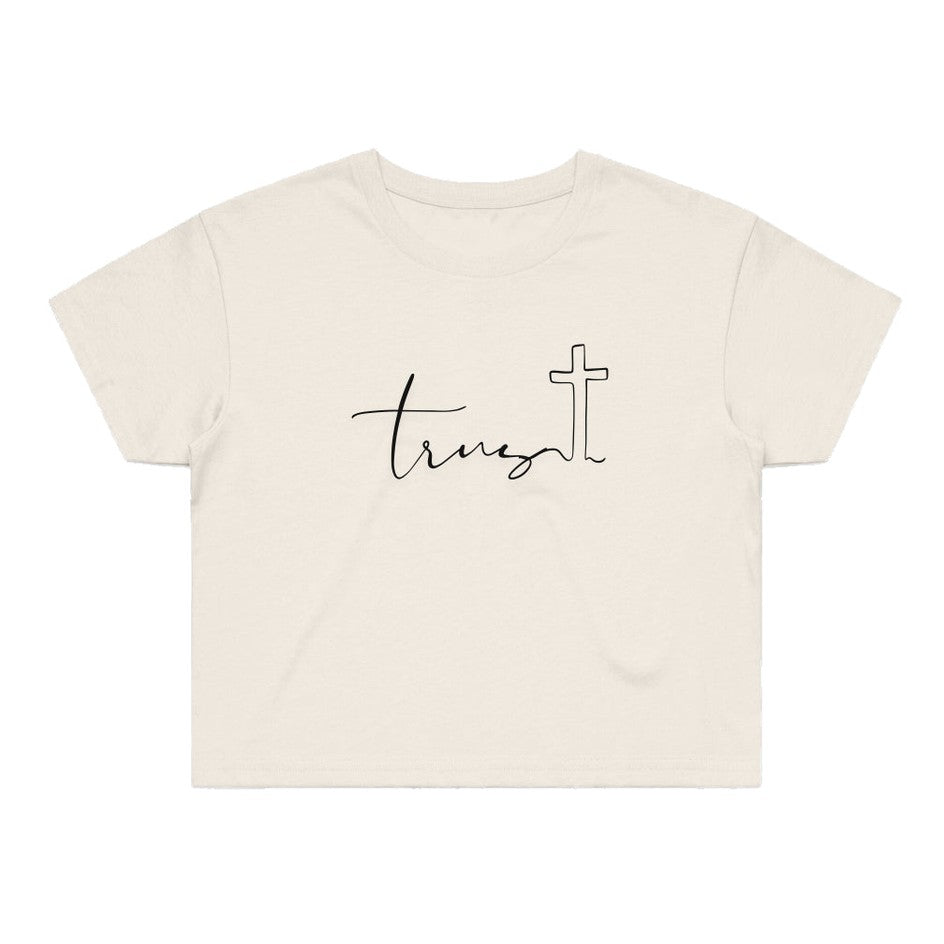 Women's Street Crop T-Shirt - Trust Print