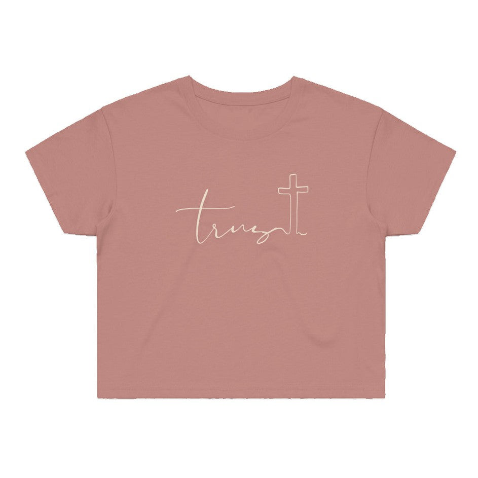 Women's Street Crop T-Shirt - Trust Print
