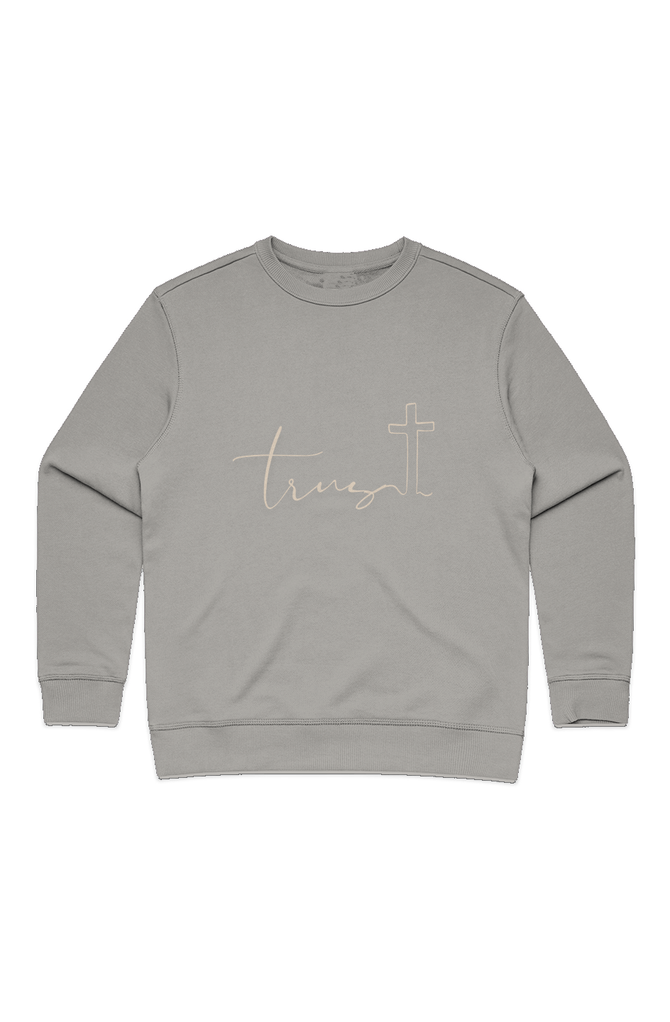 Women's Premium Crewneck Sweater - Trust Print