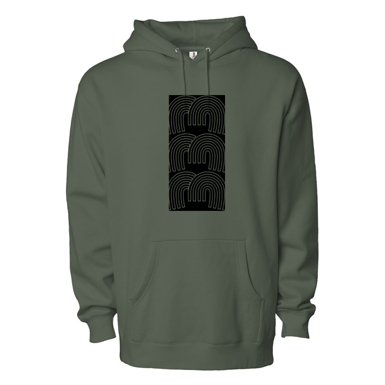 Men's Heavyweight Pullover Hoodie - 333 Print