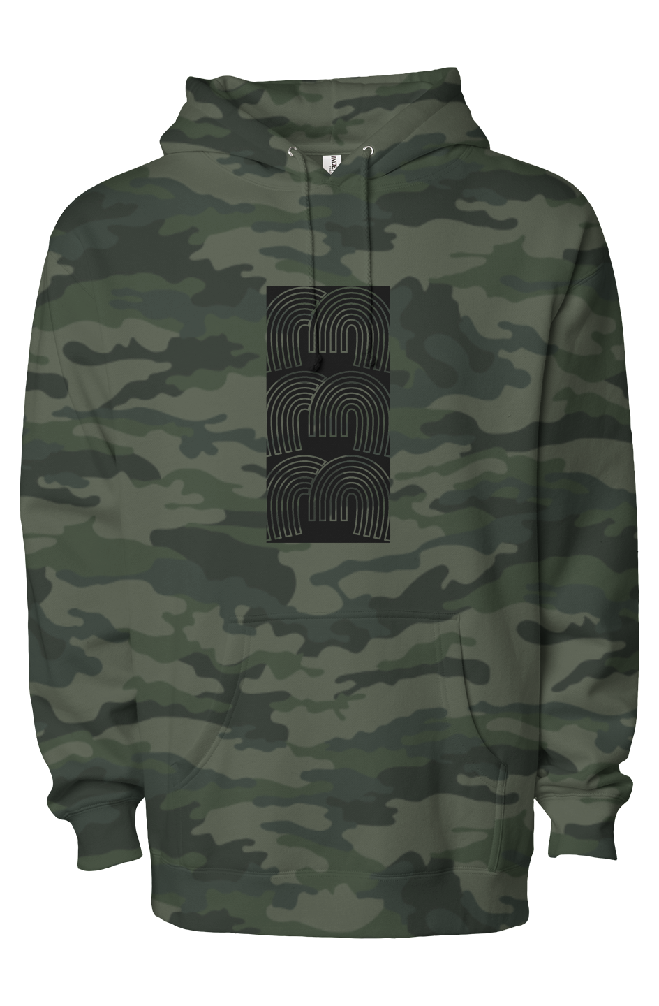 Men's Heavyweight Pullover Hoodie - 333 Print