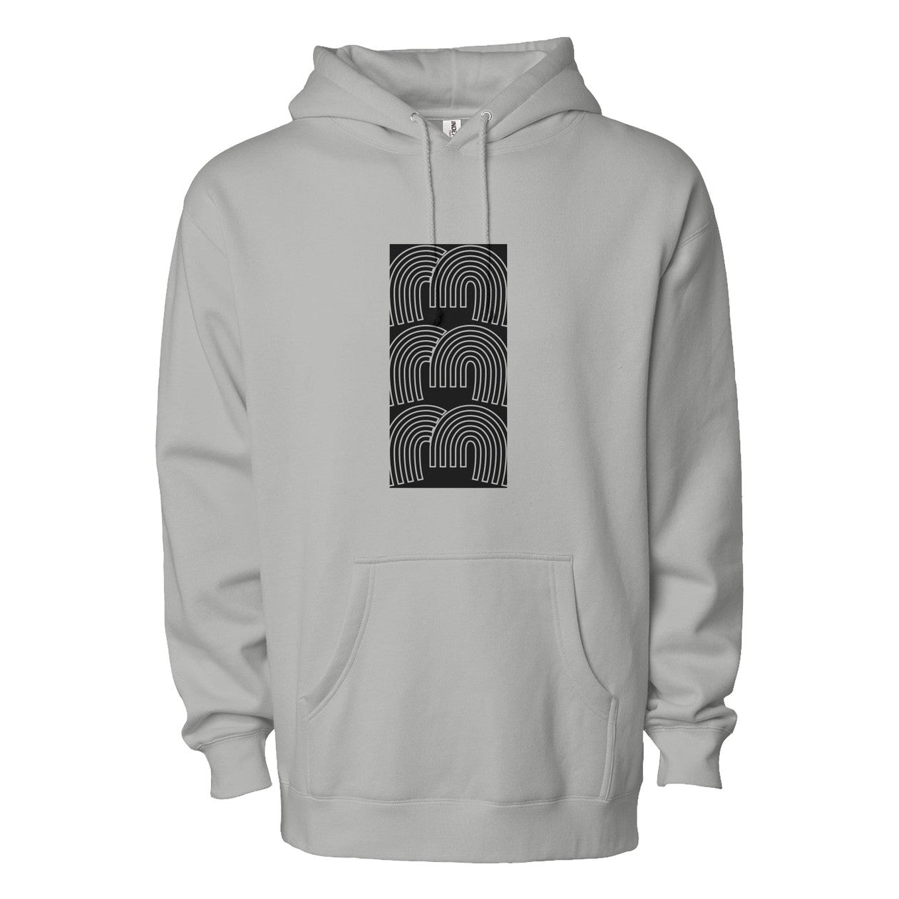 Men Pullover Hoodie with 333 Front Graphic Print Long Sleeve