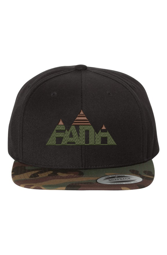 Men's Wool Blend Snapback Hat - Faith Mountain Log