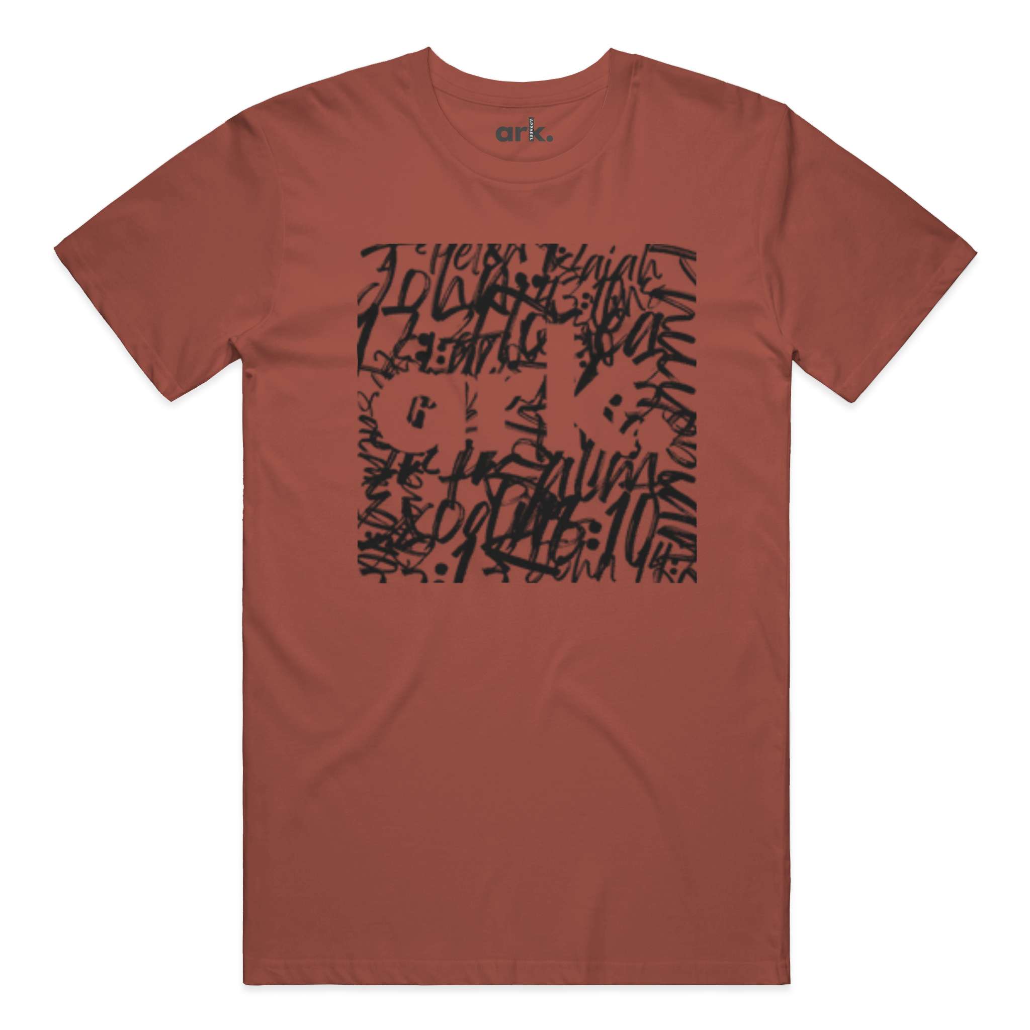 Men's Premium Cotton T-Shirt - Verse Collage w/Ark