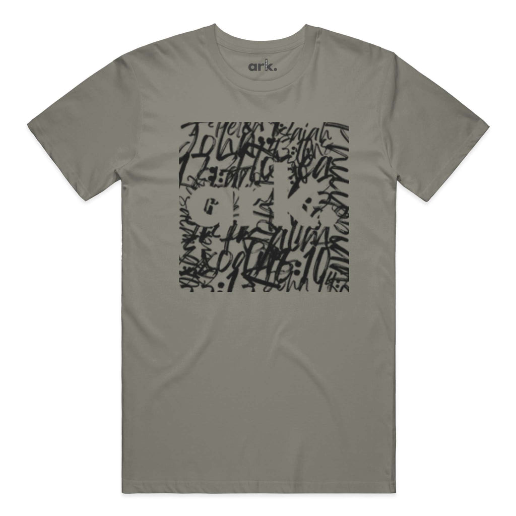 Men Crew Neck T Shirt with Front Graphic Print Short Sleeve