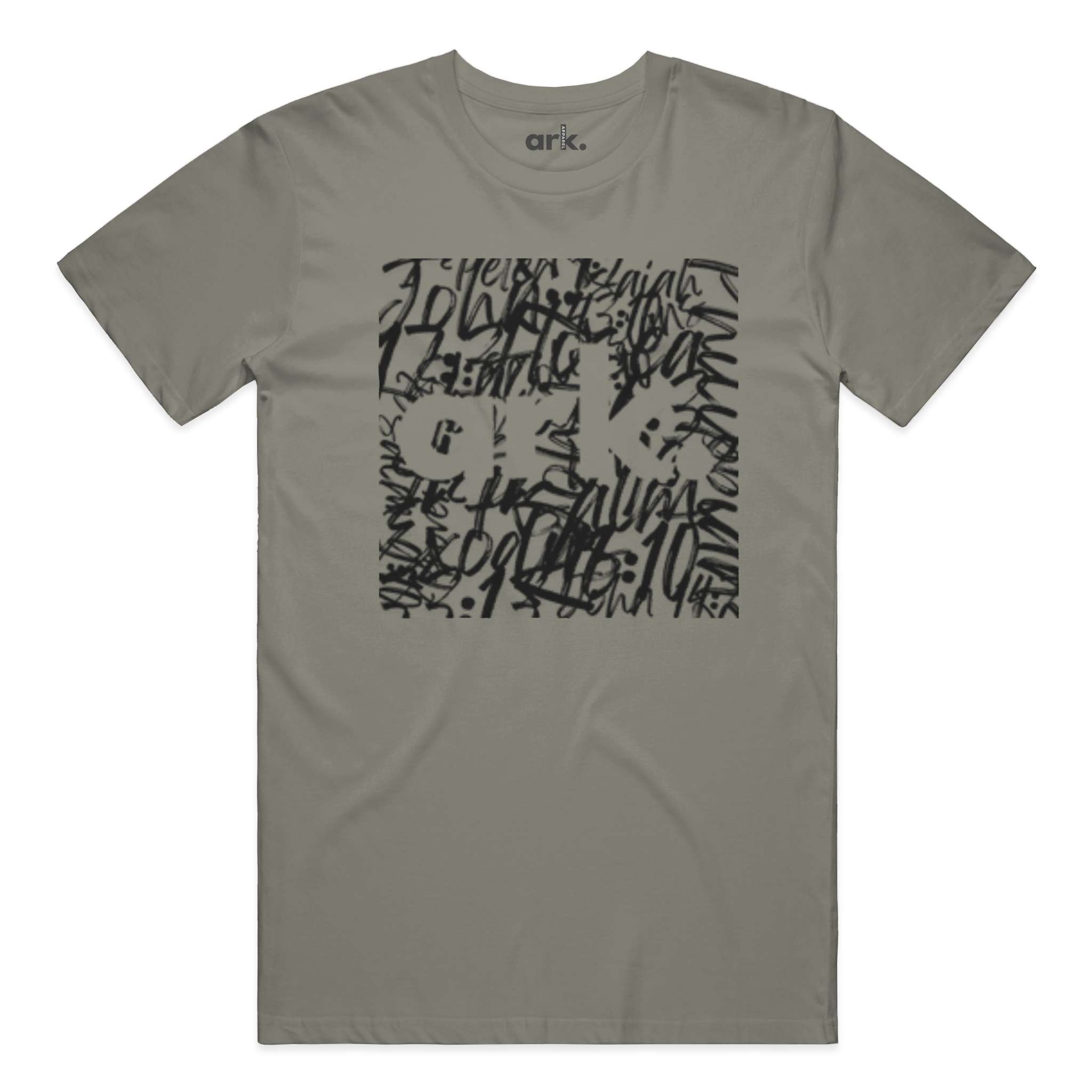 Men Crew Neck T Shirt with Front Graphic Print Short Sleeve