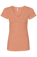 Women's Ideal V-Neck T-Shirt - Pray on it Print