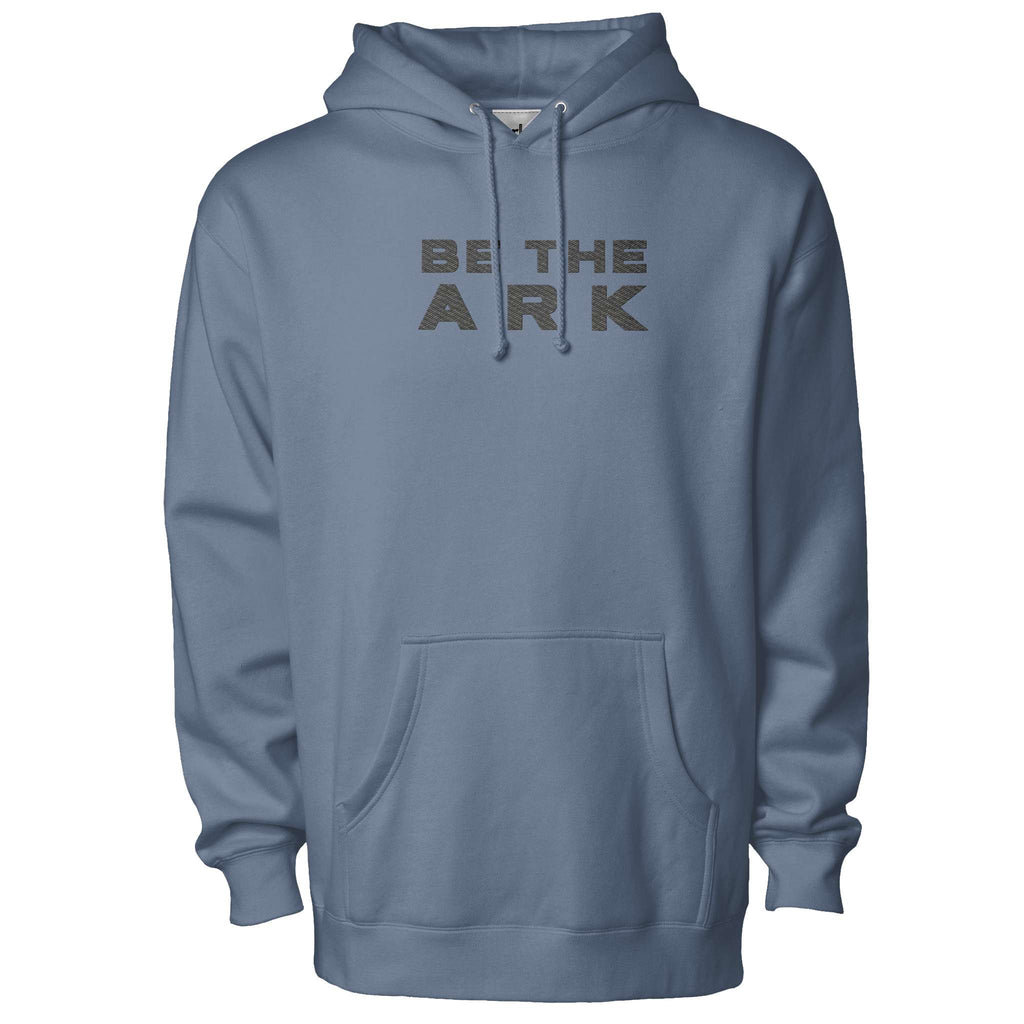 Men’s Pullover Hoodie with Be The Ark Front Embroidery