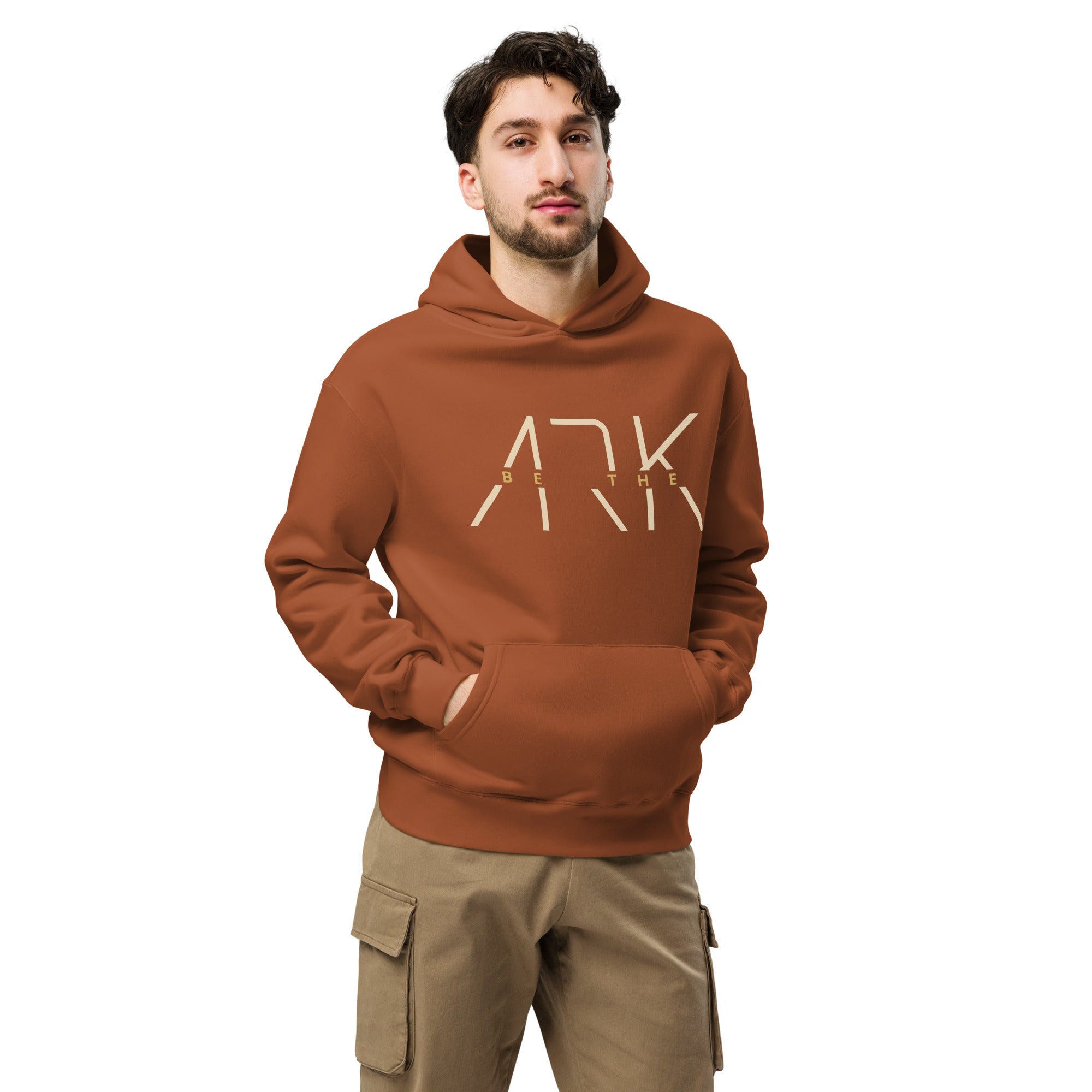 Men's Oversized Pullover Hoodie - Be The Ark Noah's Ark Graphic - Various Colors Christian Faith Sweatshirt