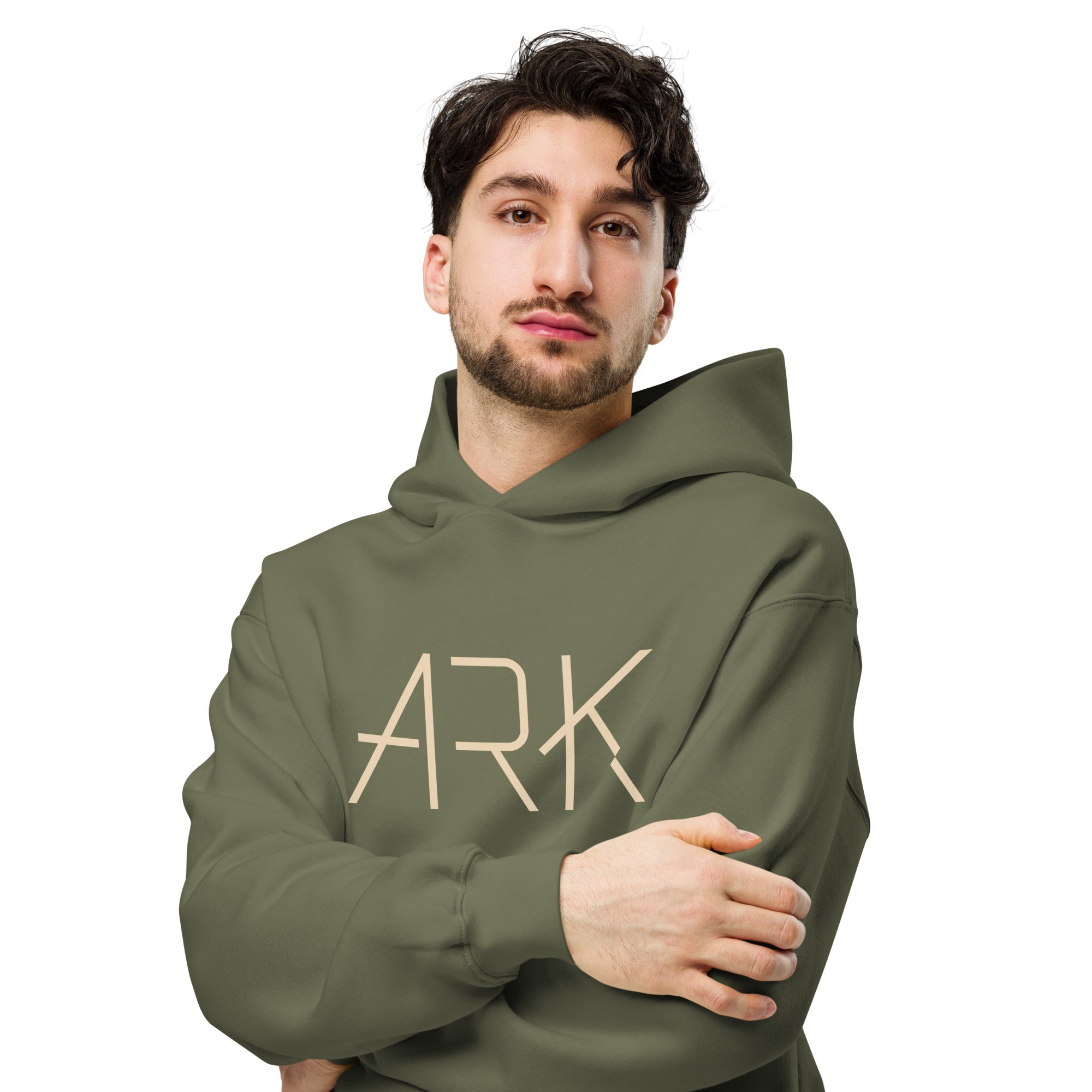 Men's Oversized Pullover Hoodie - ARK Noah's Ark Graphic - Various Colors Christian Faith Sweatshirt