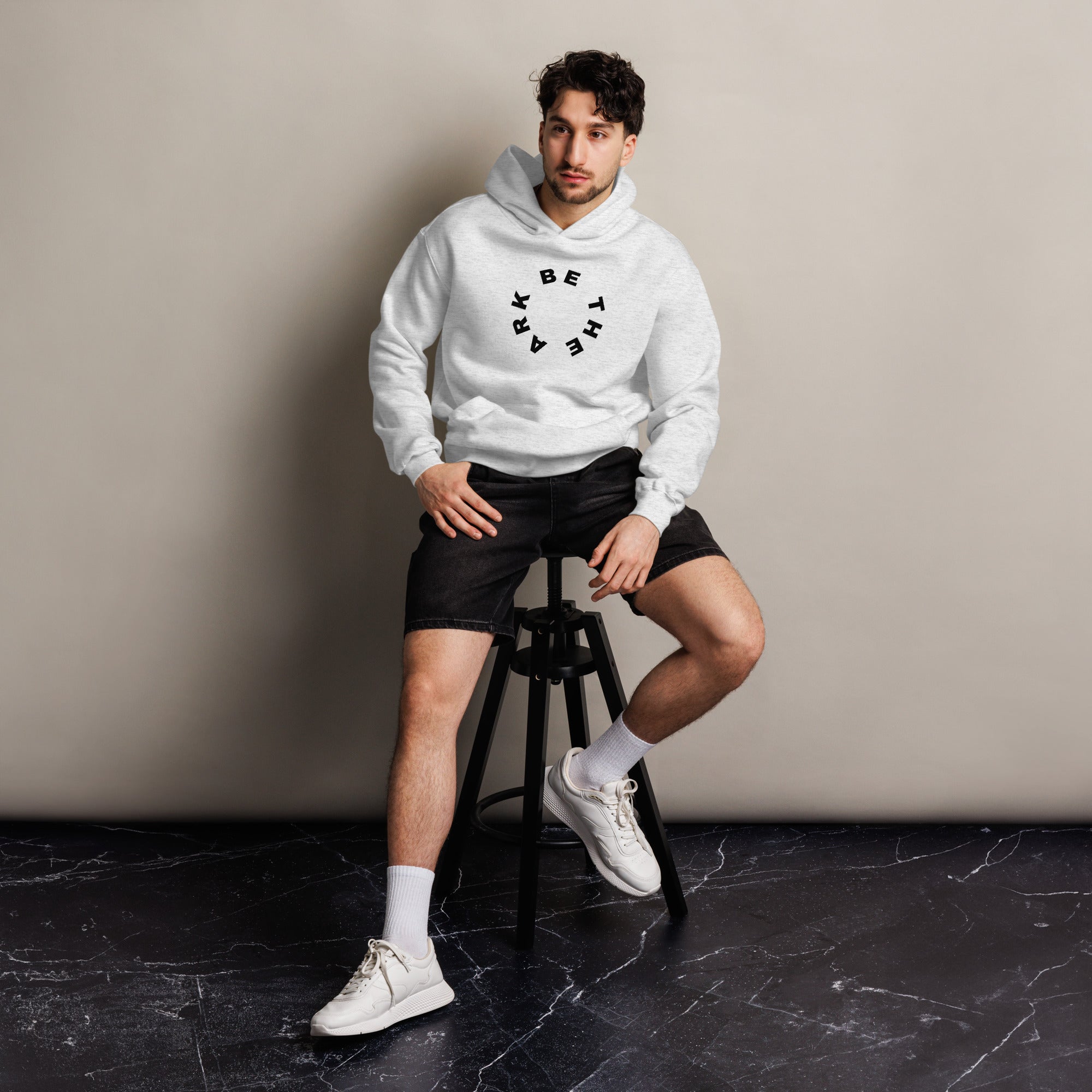 Men's Oversized Pullover Hoodie - BE The Ark Noah's Ark Print - Various Colors Christian Faith Sweatshirt