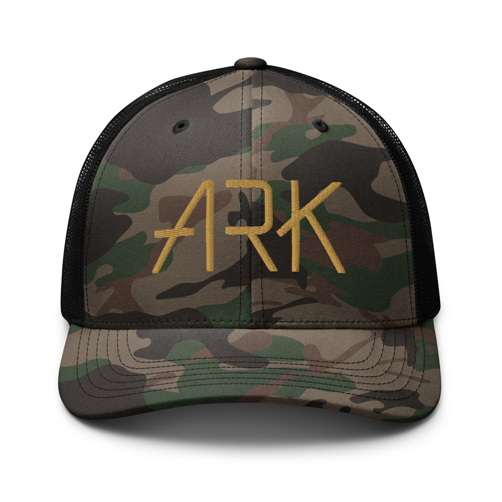 Ark Camo Trucker Hat | 3D Embroidered Otto Cap