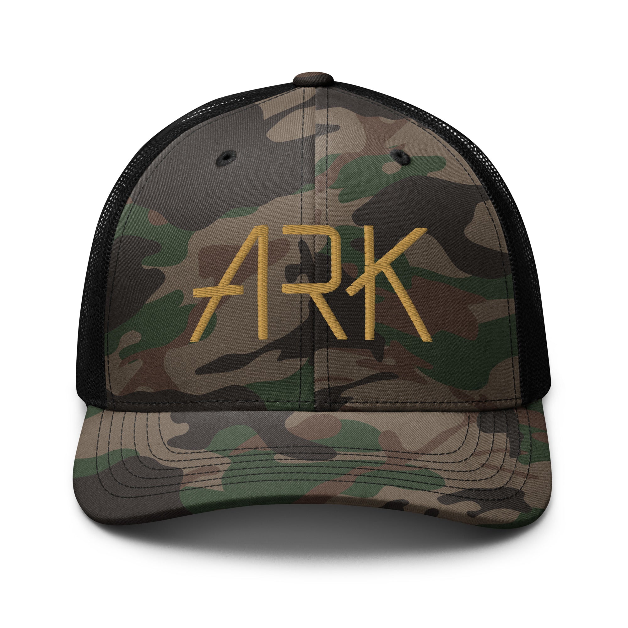 Ark Camo Trucker Hat | 3D Embroidered Otto Cap