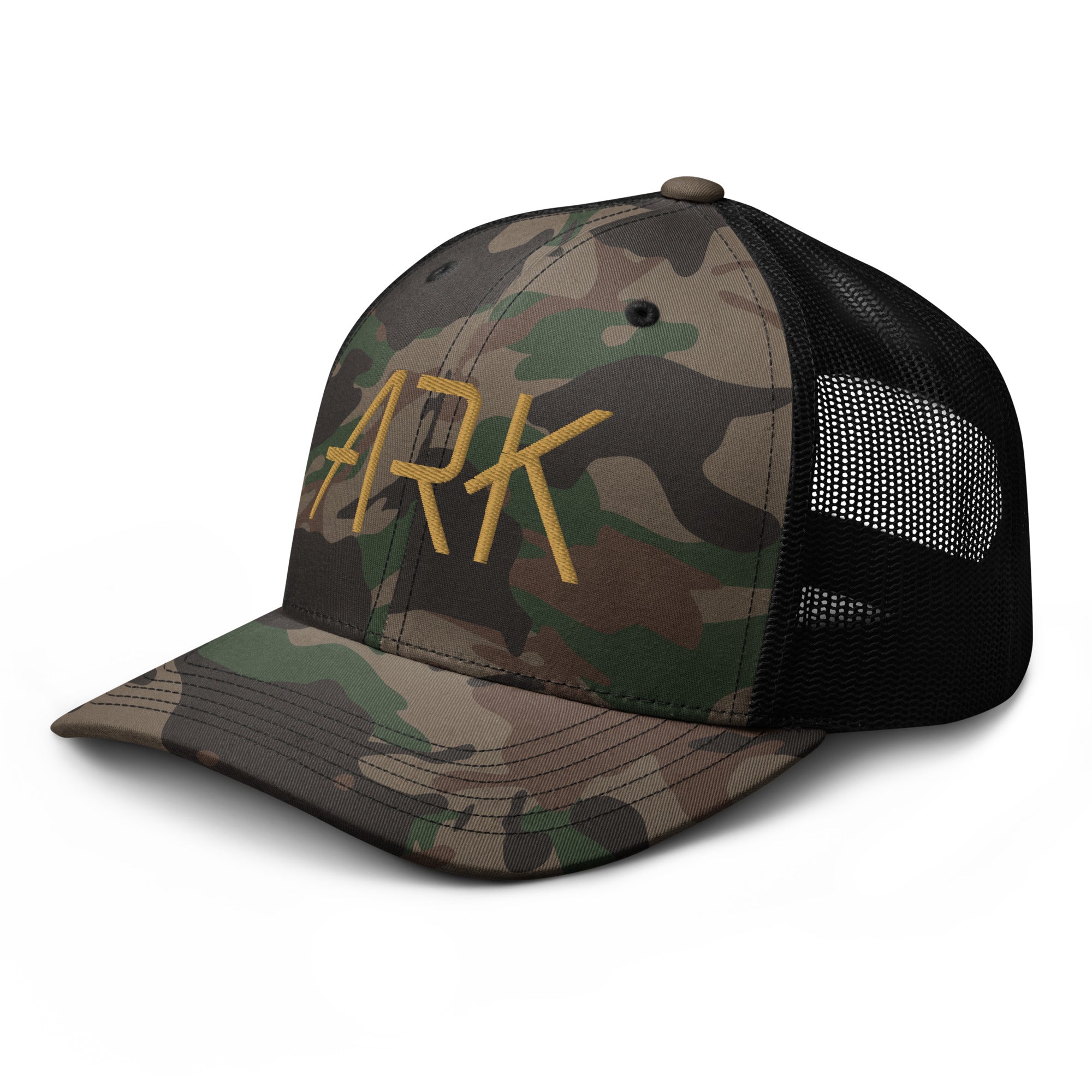 Ark Camo Trucker Hat | 3D Embroidered Otto Cap
