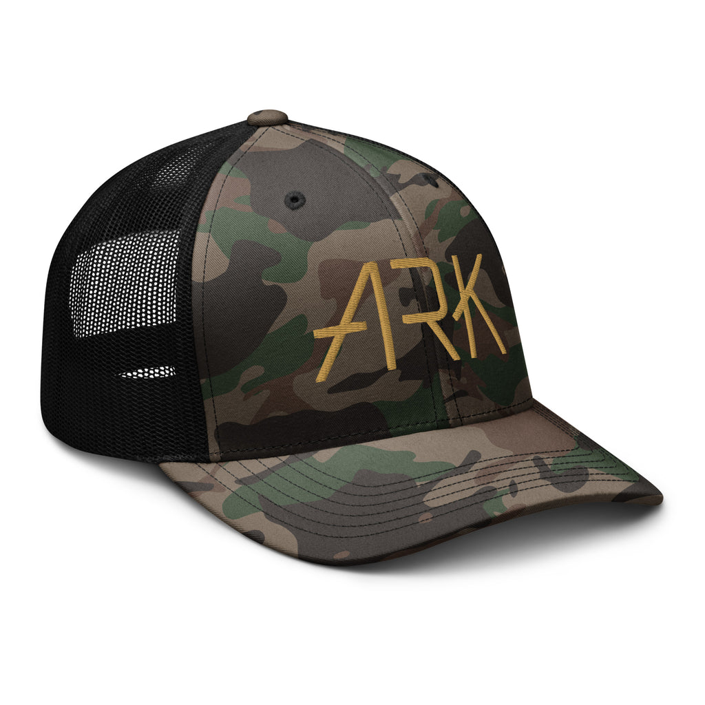 Ark Camo Trucker Hat | 3D Embroidered Otto Cap