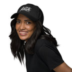 Faith Over Fear Embroidered Cotton Cap