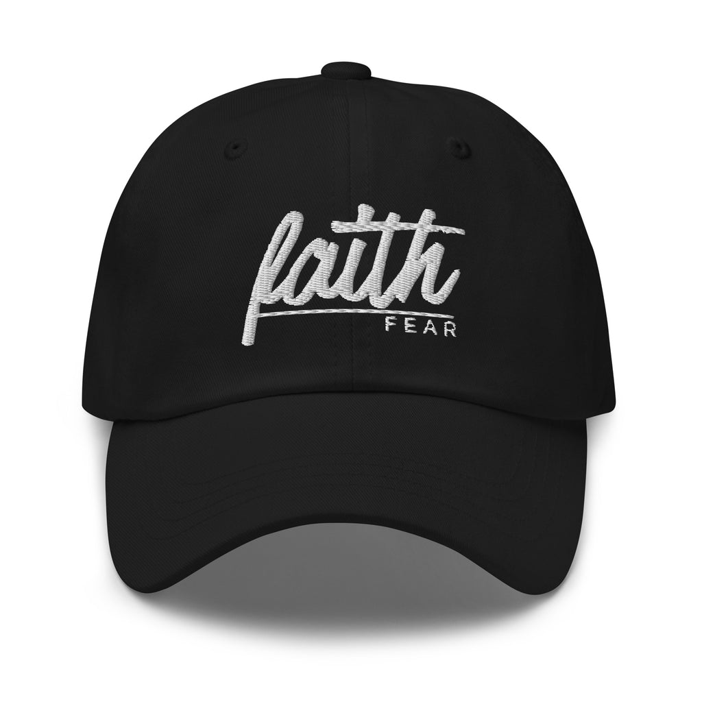 Faith Over Fear Embroidered Cotton Cap