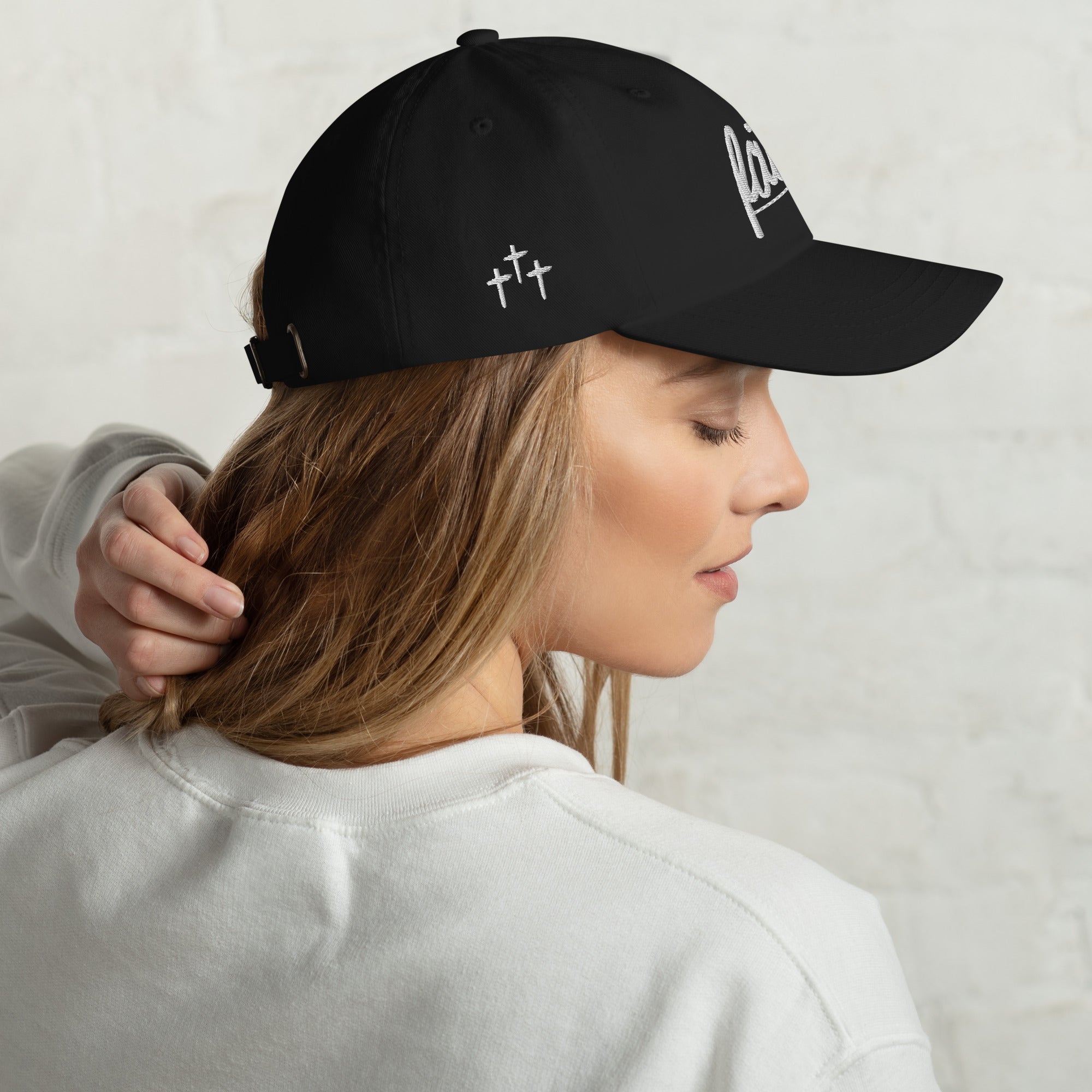 Faith Over Fear Embroidered Cotton Cap