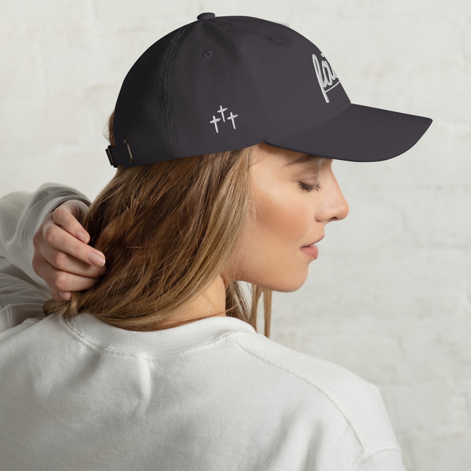 Faith Over Fear Embroidered Cotton Cap
