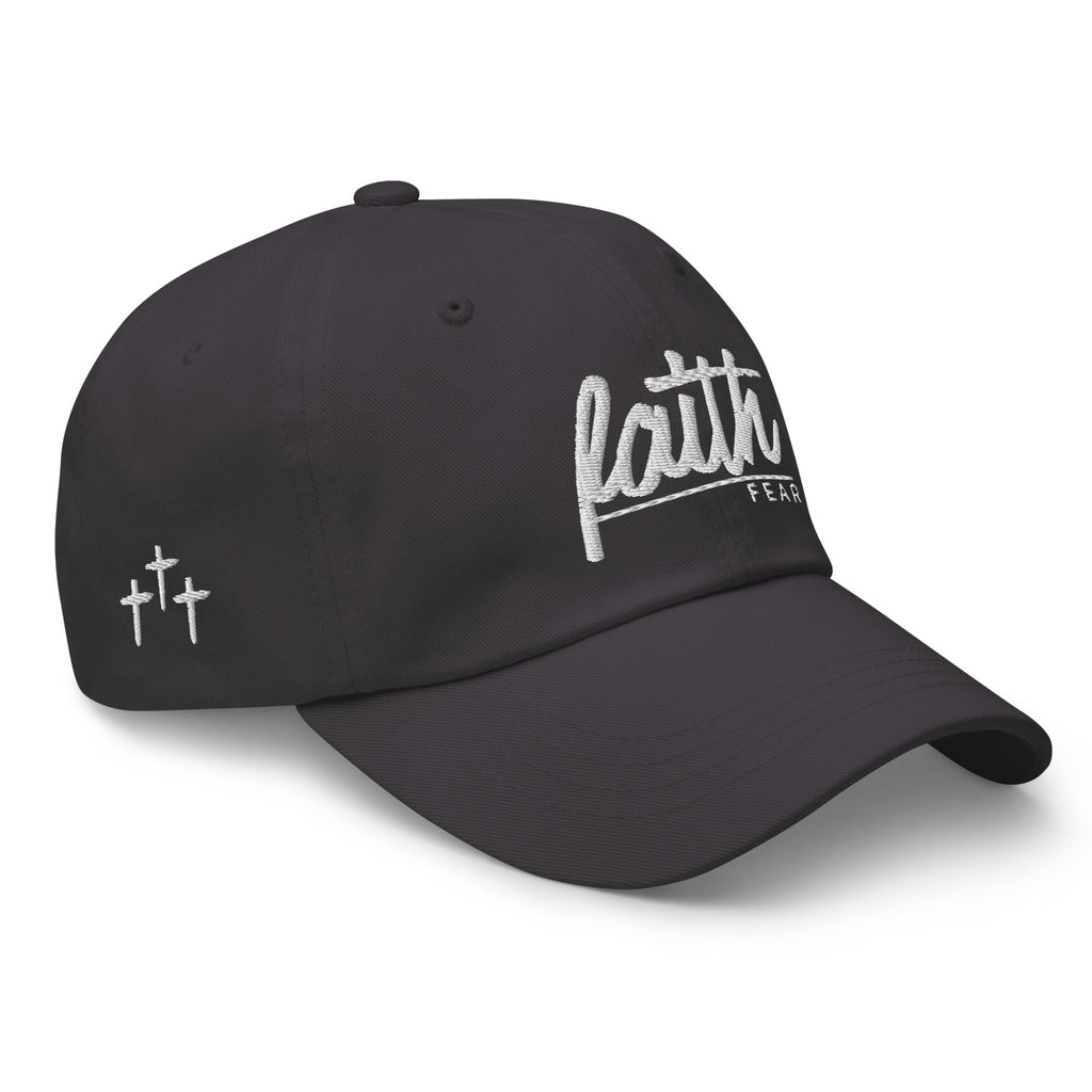 Faith Over Fear Embroidered Cotton Cap