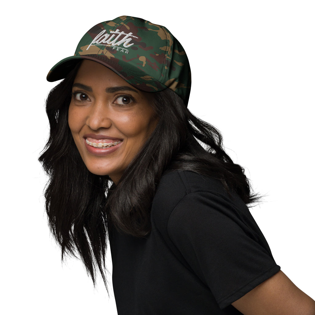 Faith Over Fear Embroidered Cotton Cap
