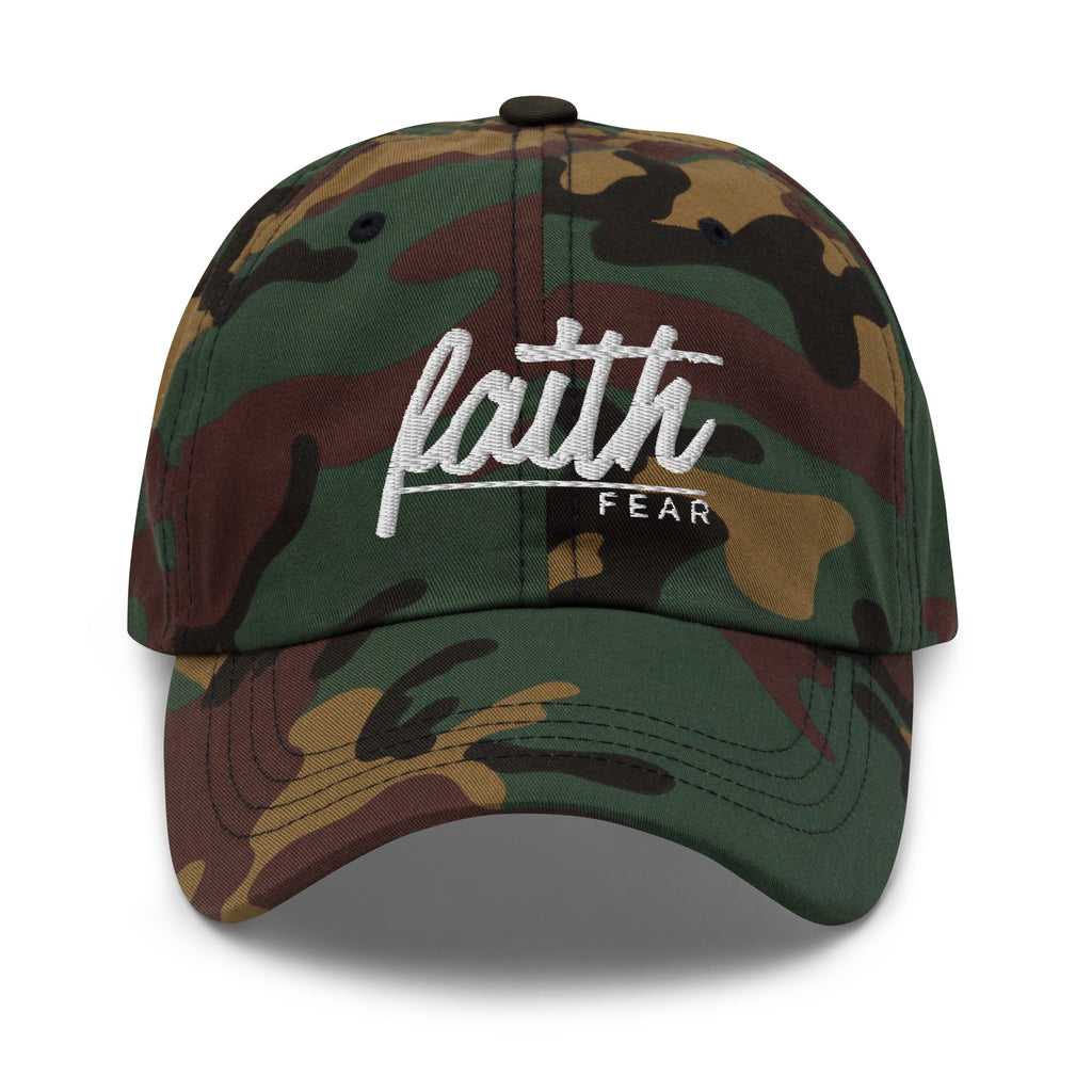 Faith Over Fear Embroidered Cotton Cap