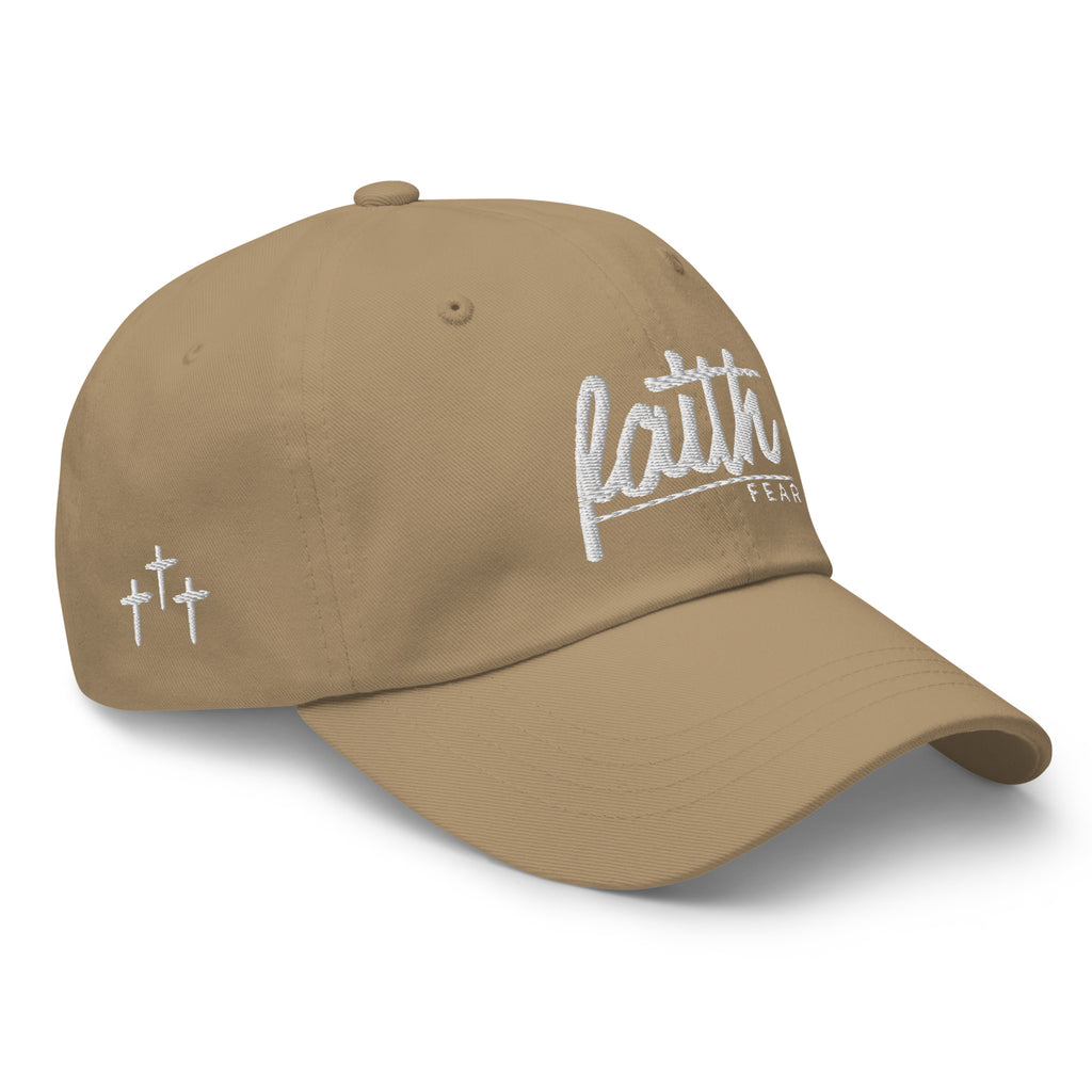 Faith Over Fear Embroidered Cotton Cap
