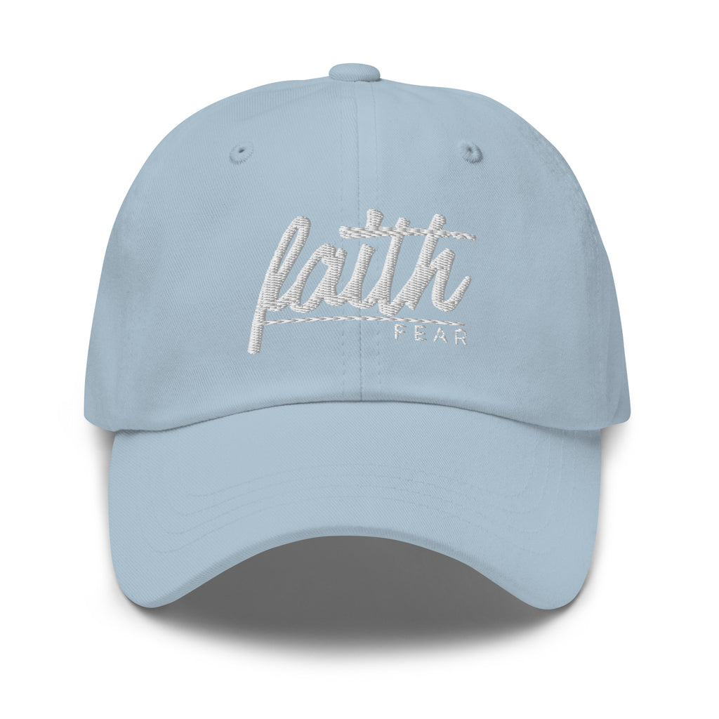 Faith Over Fear Embroidered Cotton Cap
