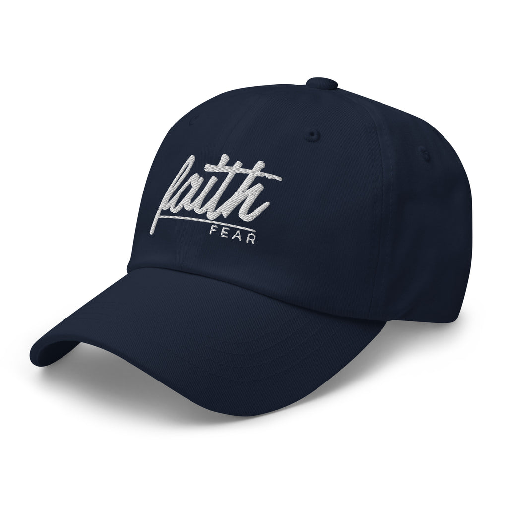 Faith Over Fear Embroidered Cotton Cap