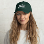 Faith Over Fear Embroidered Cotton Cap