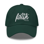 Faith Over Fear Embroidered Cotton Cap