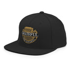 Grateful Ark Crest Snapback | Premium All Black Wool Blend