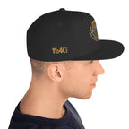 Grateful Ark Crest Snapback | Premium All Black Wool Blend
