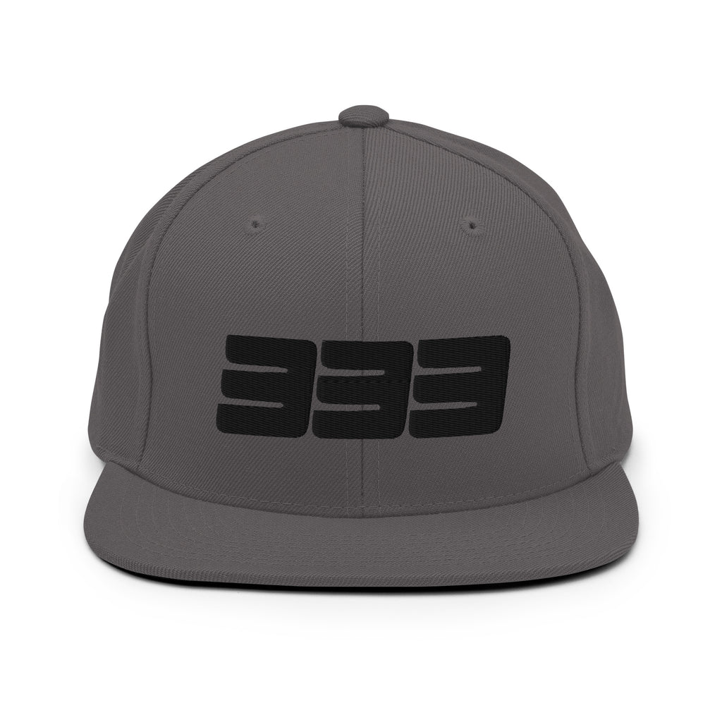 333 3D Snapback Hat | Premium Wool Blend Flat Brim