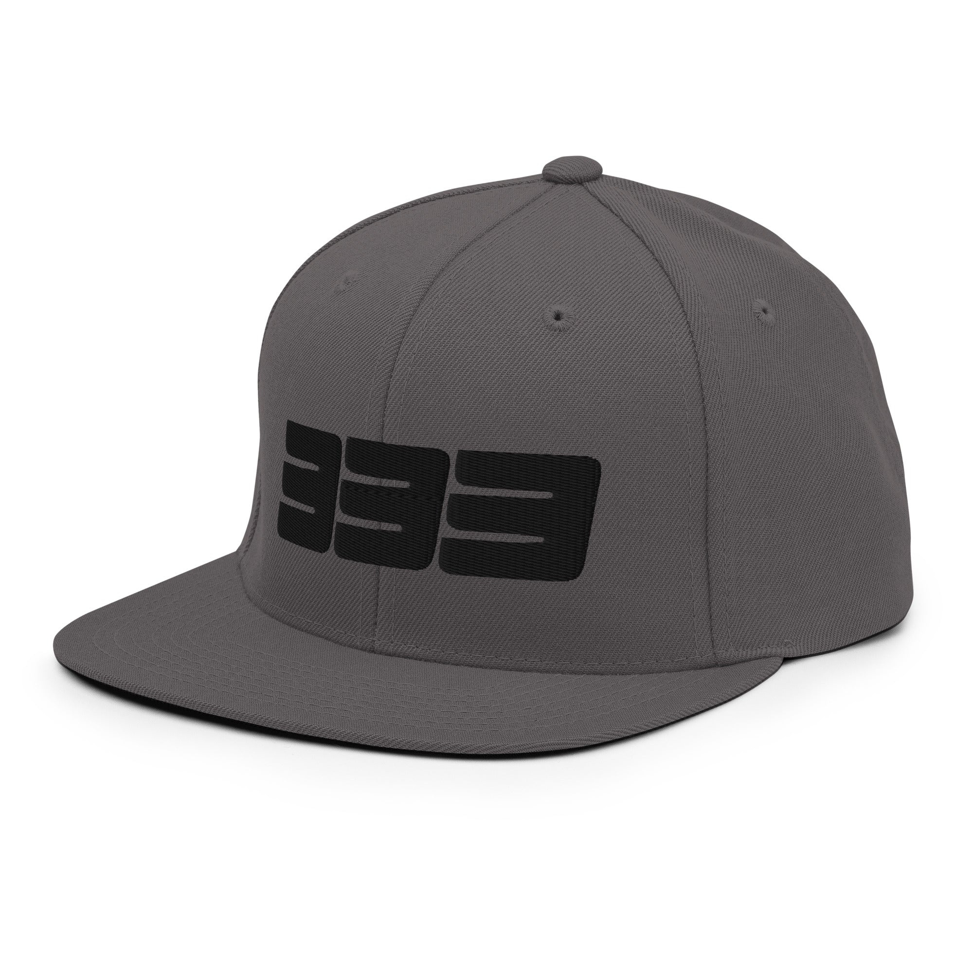 333 3D Snapback Hat | Premium Wool Blend Flat Brim
