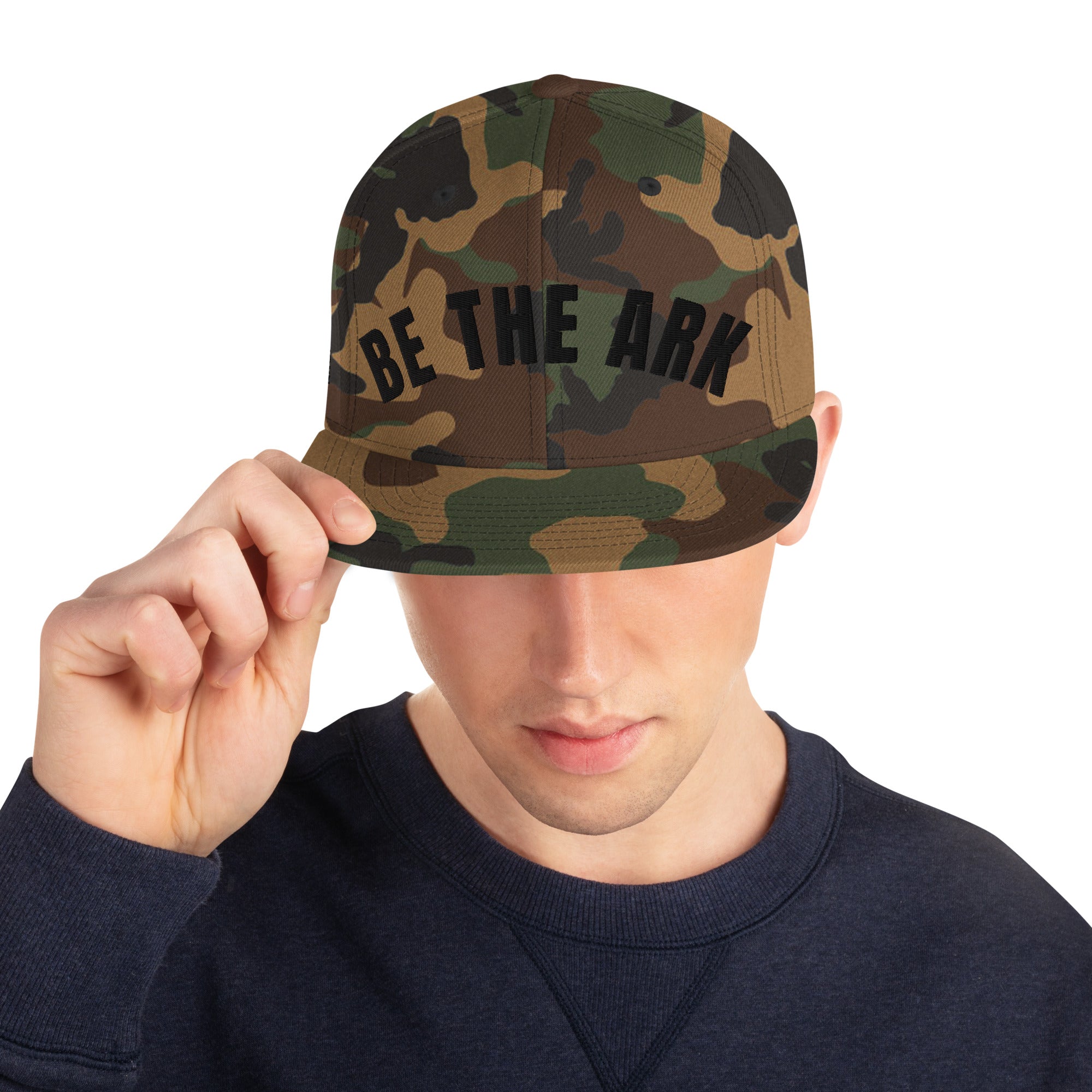 Be the Ark 3D Camo Snapback | Front & Side Embroidery