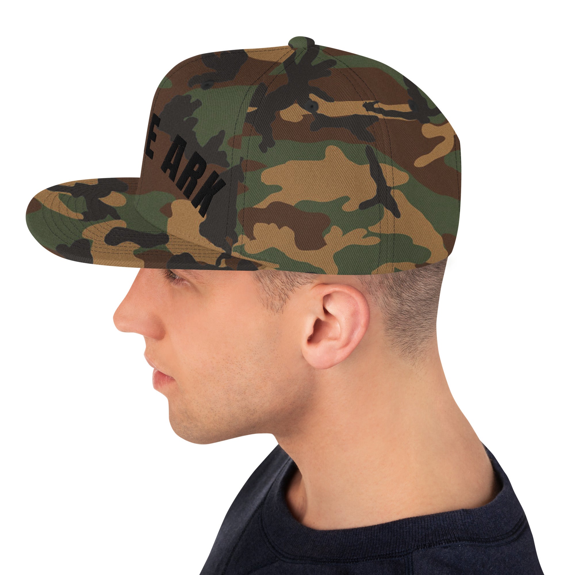 Be the Ark 3D Camo Snapback | Front & Side Embroidery