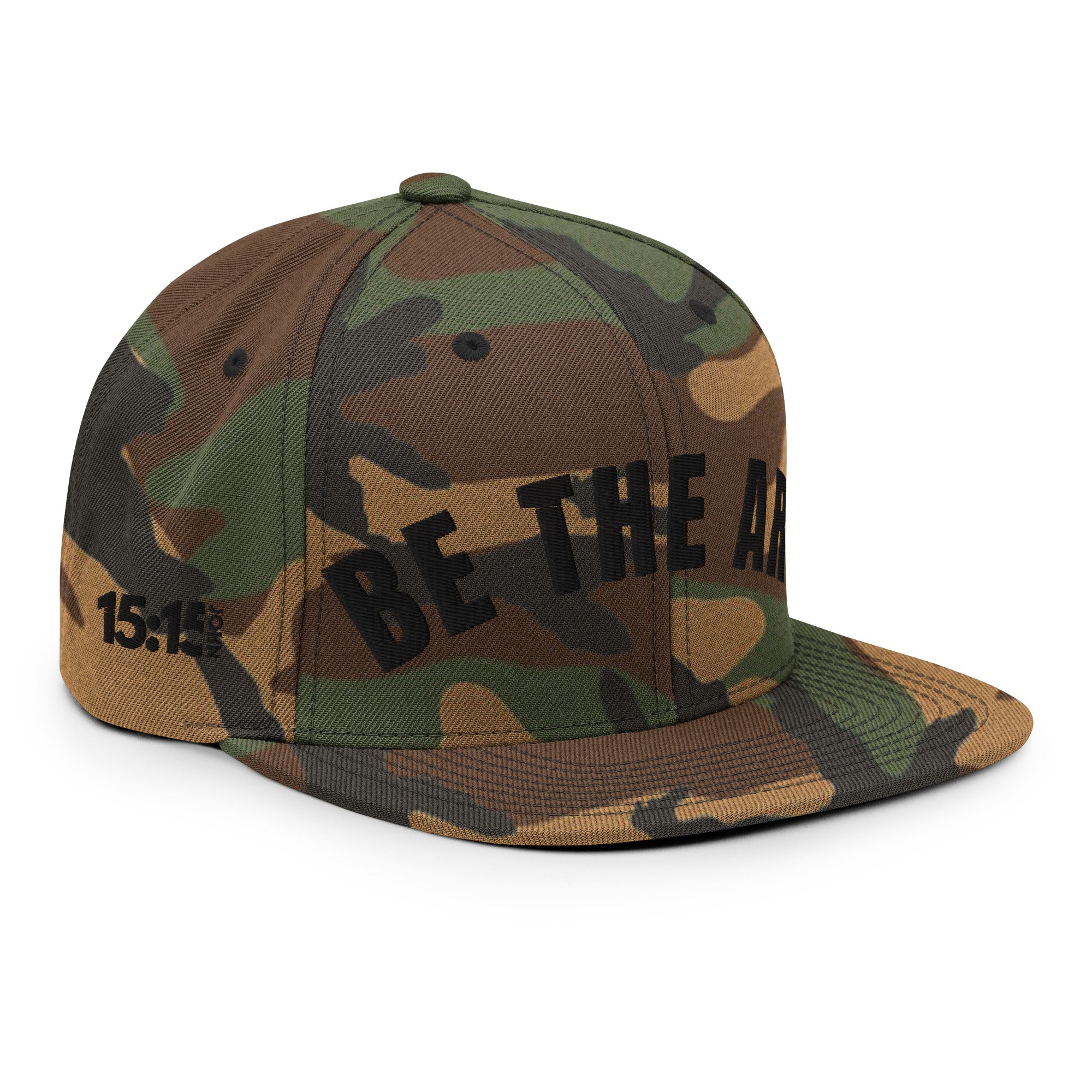 Be the Ark 3D Camo Snapback | Front & Side Embroidery